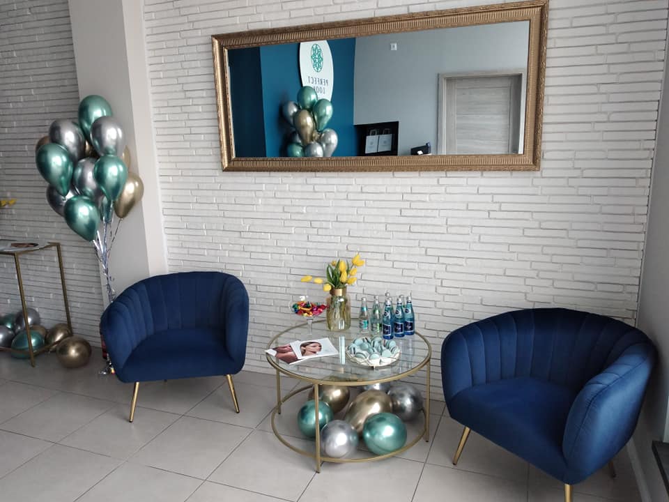 salon kosmetyczny,wewnatrz