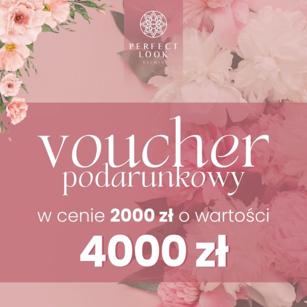 Karta podarunkowa o wartości 4000 zł w cenie 2000 zł
